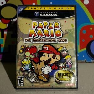Paper Mario The Thousand Year Door Nintendo GameCube Players Choice No Manual